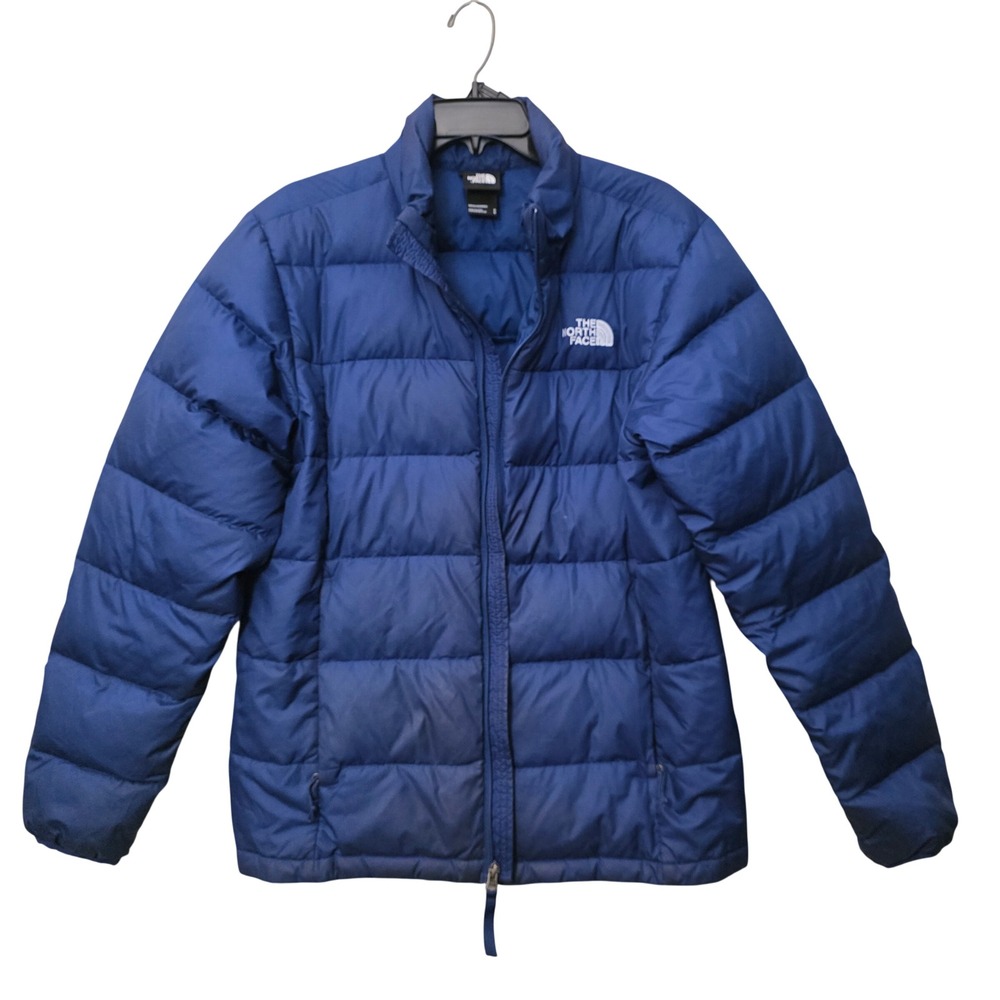 The North Face Mens Aconcagua 2 Blue 550 Down Puffer Jacket NF0A47DU Size M